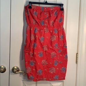 Flowery strapless Aerie sundress
